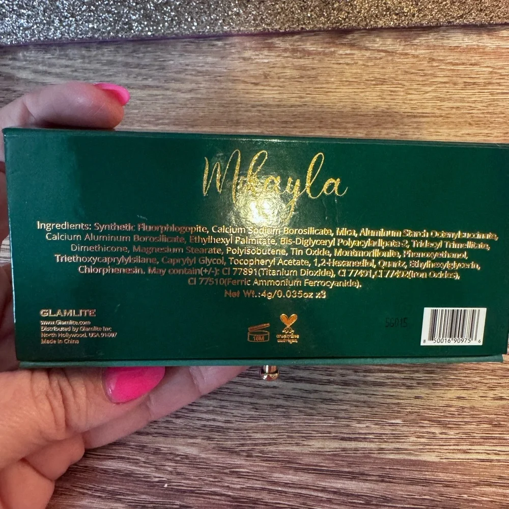 Glamlite Mikayla Paht Two Highlighter Palette - Green - Picture 3 of 4